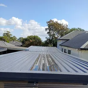 Polycarbonate sheeting on a Star Roof Plumbing project