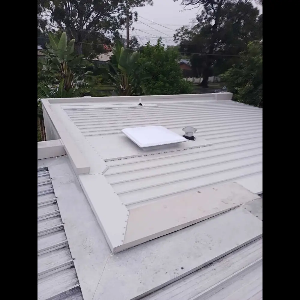 Whirlybird and custom flashing on a Star Roof Plumbing project